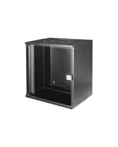 DIGITUS DN-49207 Nástěnná skříň 19" 12U, SOHO PRO 595 x 540 x 400 mm, černá (RAL 9005)