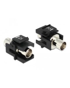 Delock Keystone module BNC female > BNC female black