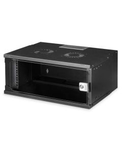 DIGITUS DN-49201 Nástěnná skříň 4U, SOHO PRO, nesmontovaná, 19", 240 x 540 x 400 mm, černá (RAL 9005)