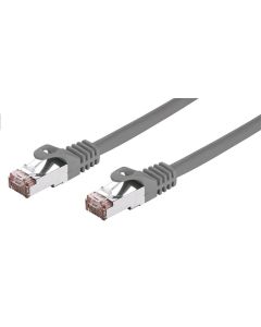 C-TECH Kabel patchcord Cat6, FTP, šedý, 1m