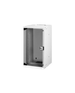 DIGITUS DN-49104 Nástěnná skříň 12U, SOHO PRO, nesmontovaná, 10", 595 x 315 x 300 mm, šedá (RAL 7035)