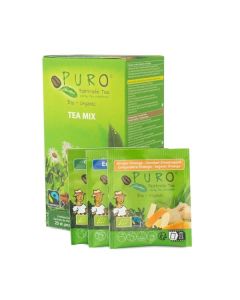 Mix čajů Puro - různé druhy,Fairtrade,Bio,25x1,5 g