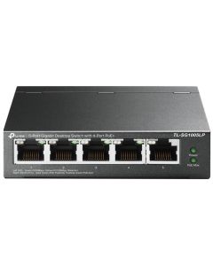 TP-Link TL-SG1005LP PoE switch 5xGLAN 4xPoE out 802.3af/at (až 30W/port)  budget 40W
