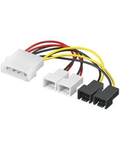 PremiumCord Kabel napájecí FAN 5,25"-2x 12V, 2x 5V TX 3pin