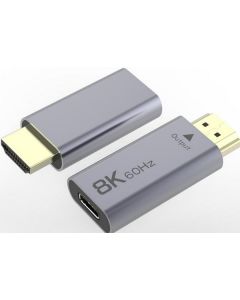 PremiumCord Adaptér USB-C na HDMI rozlišení obrazu 8K@60Hz,4K@144Hz Aluminium