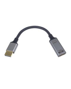 PremiumCord adaptér DisplayPort - HDMI, 8K@60Hz, 4K@144Hz Male/Female, 20cm, pozlacené konektory