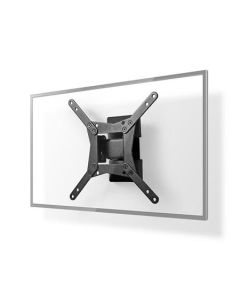 Nedis TVWM11BK - Nástěnný TV Držák Full Motion| 10-32" | Max. 30 kg | Vzdálenost od Stěny 68 mm| Ocel | Černá