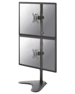 Neomounts FPMA-D550DDVBLACK/Držák displeje/na stůl/10-32"/stojan/VESA 100X100/nosn. 2x6kg/2 displeje vert/černý