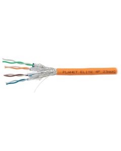 PLANET Elite kabel SFTP, drát, Cat7, 4pár, 600MHz, LS0H, stíněný každý pár, oranžový, B2ca, s1, d1, a1, balení 500m