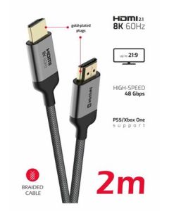 SWISSTEN KABEL HDMI NA HDMI 8K 60Hz 2,0 M