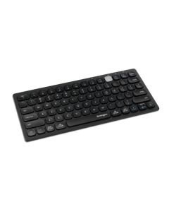 Kensington duální kompaktní klávesnice pro více zařízení, Bezdrátová USB + Bluetooth, UK layout - Černá