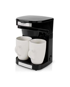 Nedis KACM140EBK - Kávovar  |  Kávový Filtr | 0.25 l | 2 Šálky | Černá