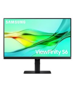 Samsung MT LED LCD monitor ViewFinity S6 (S60UD) 24",IPS,2560×1440,5ms,350cd/m2,HDMI,DP,3xUSB,USB-C,RJ45,Pivot,Tilt   