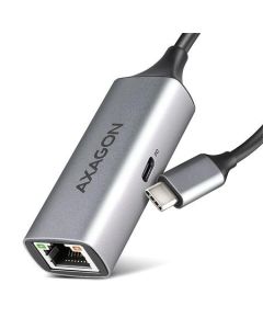 AXAGON ADE-TXPD, USB-C 3.2 Gen 1 - Gigabit Ethernet síťová karta, Asix AX88179, PD 100W, auto instal