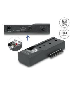 Delock Převodník USB Type-C™ pro 1 x SSD M.2 nebo 1 x SATA SSD / HDD