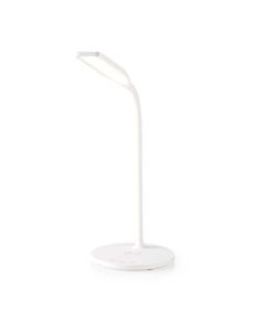 Nedis LTLGQ4M2WT - LED lampička s bezdrátovou nabíječkou | Stmívač | 15 W | S tlumením | Bílá barva