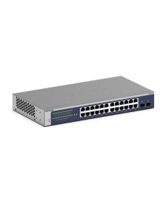 Netgear 24-Port Gigabit Ethernet Smart Switch with 2 SFP Ports - GS724Tv6