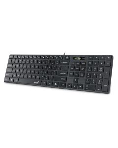 Genius Slimstar 126, Klávesnice, drátová, CZ+SK layout, Copilot klávesa, USB, černá