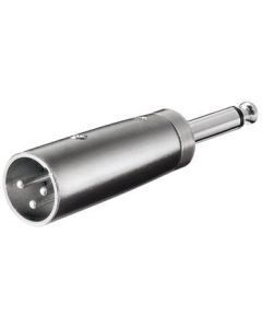 PremiumCord XLR mikrofonní redukce, XLR male - Jack 6,3mm mono male