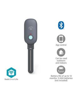 Nedis BTSM1GY-  Měřič vlhkosti půdy SmartLife | Bluetooth® | Napájení z baterie | IP55 | 0 - 100 % | Android™ / IOS