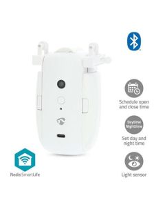 Nedis BTMC20WT1PC - SmartLife Robot se Záclonou | I Kolejnice / U Kolejnice | Závěsy | Napájení z baterie| Bílá