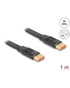 Delock DisplayPort plochý stuhový kabel 8K 60 Hz 1 m