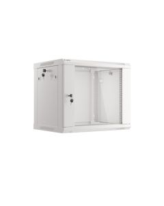 LANBERG Nástěnná jednodílná skříň 19", 9U/600x450 (v rozloženém stavu) V2 šedá (RAL7035)  