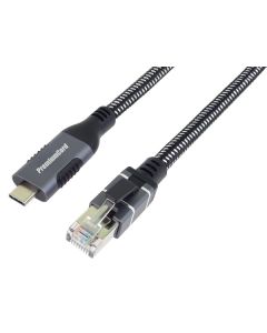 PremiumCord Ethernetový kabel USB-C -> LAN RJ45 10/100/1000 MBIT 2m