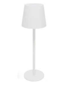 PLATINET TABLE WATERPROOF IP44 REGULATION RECHARGABLE WHTE