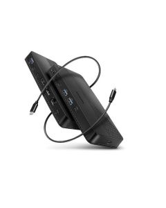 AXAGON HMC-U4, USB4 40Gbps dock, 3x USB-A, 2x USB-C, HDMI & DP 8K/30Hz, RJ-45, SD/mSD, audio, PD 100W, kabel USB-C 80cm