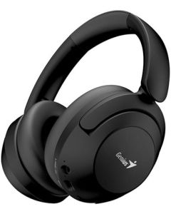 Genius HS-810BT Headset, bezdrátový, náhlavní, mikrofon, Bluetooth 5.3, ovládání hlasitosti, 3,5mm jack, USB-C nabíjení,černý