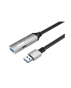 PremiumCord USB 3.2 repeater a prodlužovací kabel Male-Female, 5Gbps Aluminium 10m