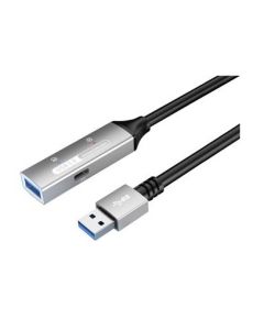 PremiumCord USB 3.2 repeater a prodlužovací kabel Male-Female, 5Gbps Aluminium 15m