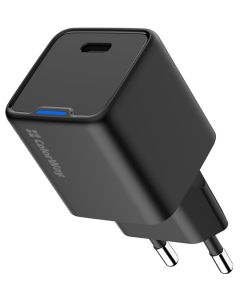 COLORWAY 1x USB-C/ síťová nabíječka/ GaN/ PD/ PPS/ 25W/ Černá