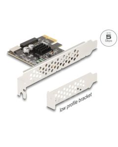 Delock Karta PCI Express x1 na 1 x interní USB 5 Gbps Type-E Key A a 1 x 19-pin zástrčkový USB - low profile