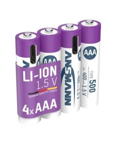Ansmann Li-ion typ AAA, min. 400mAh, s nabíjecí elektronikou, USB-C