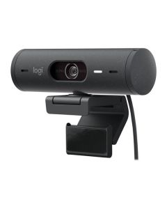 Logitech webkamera BRIO 500, Full HD, 4x zoom,RightLight 4 s HDR, grafitová,USB-C