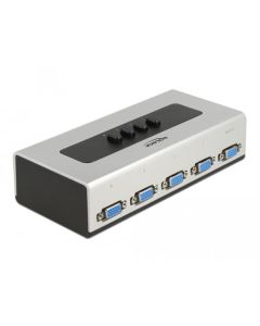 Delock VGA Switch 4-portový, manuální, obousměrný