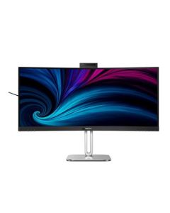 Philips LCD 34B2U6603CH 34" zakřivený VA/3440x1440@120Hz/4ms/500cd/2xHDMI/DP/6xUSB/USB-C dock/RJ45/Webcam/Repro/HAS/VESA