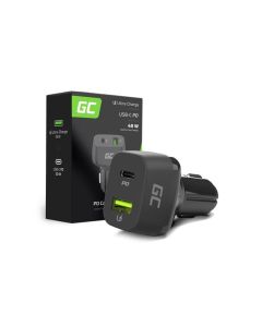 Green Cell Nabíječka do auta USB-C 48W (Power Delivery 30W, QC 3.0)