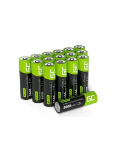Green Cell 16x Dobíjecí baterie AA HR6 2600mAh Batterie Ni-MH 