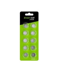 Green Cell Blister 10x Lithium Battery CR1620 3V 70mAh Button