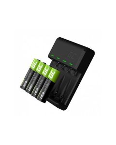 Green Cell Sada nabíječky VitalCharger a 4x dobíjecí baterie AA 2000mAh Ni-MH