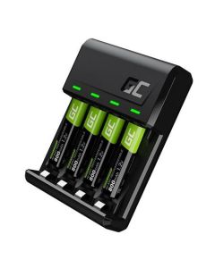 Green Cell GC VitalCharger set a 4x dobíjecí baterie AAA HR03 800mAh