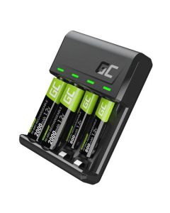 Green Cell GC VitalCharger set a dobíjecí baterie NiMH 2x AA 2000mAh 2x AAA 800mAh
