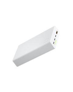 Green Cell GC PowerPlay 20S White Power Bank 20000mAh 22.5W PD USB C with Fast Charging Portable Phone Charger for iPhone 15 14
