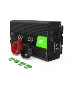 Green Cell Měnič napětí  - Power Inverter 12V na 230V 1000W/2000W čistá sinusovka
