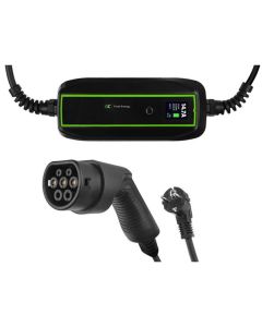Green Cell EV PowerCable 3.6kW Schuko Type 2 mobile charger for charging electric cars and Plug-In hybrids