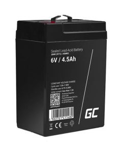 Green Cell AGM VRLA 6V 4.5Ah maintenance-free battery for the alarm system, cash register, toys