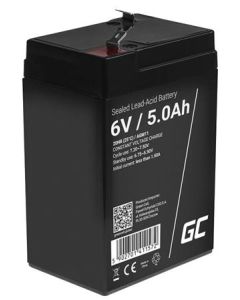 Green Cell AGM VRLA 6V 5Ah maintenance-free battery for the alarm system, cash register, toys